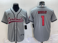 Men's Arizona Cardinals Kyler Murray #1 Gray Game Jerseys Joint Edition