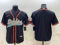 Men's Miami Dolphins Black Blank Jerseys