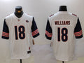 Men's Chicago Bears Caleb Williams #18 White Player Game Jerseys