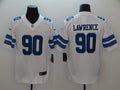 Men's Dallas Cowboys DeMarcus Lawrence #90 White Fashion Game Jerseys