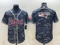 Men's New England Patriots Grey Camouflage Game Jerseys