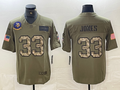 Men's Minnesota Vikings Aaron Jones #33 Olive Player Jerseys
