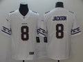 Men's Baltimore Ravens #8 Lamar Jackson White Jerseys