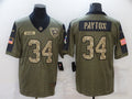 Men's Chicago Bears Walter Payton #34 Brown Player Game Jerseys